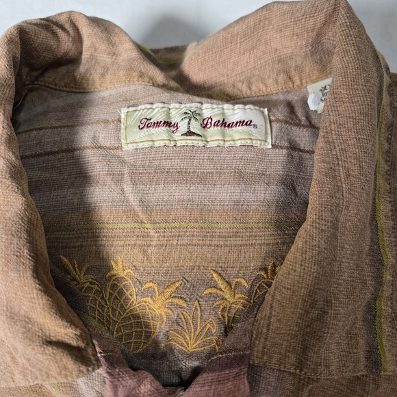 Tommy Bahama 100% Silk Hawaiian Shirt Button Up Short Sleeve Men's XXL Multicolo - Picture 11 of 11